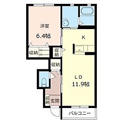 MKKガーデン2 1LDKの間取図画像