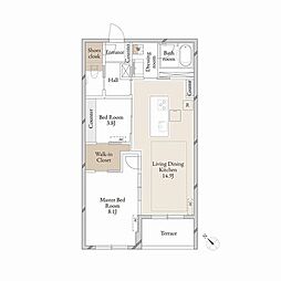 Purple7西葛西 2LDKの間取図画像