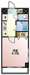 エスティメゾン南行徳 1Kの間取図画像