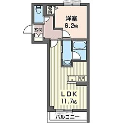 UrbanKubrick 1LDKの間取図画像