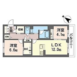 間取図画像 2LDK