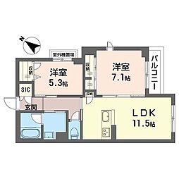 間取図画像 2LDK