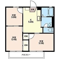 物件の間取り
