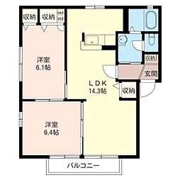 エミネンス馬橋 2LDKの間取図画像