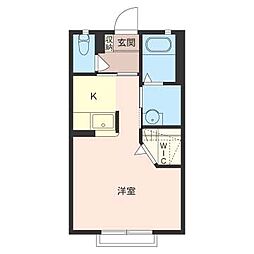 フローレンス八千代 1Kの間取図画像