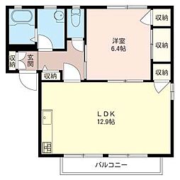 間取図画像 1LDK
