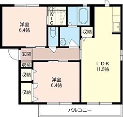 間取図画像 2LDK