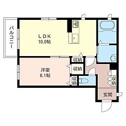 間取図画像 1LDK