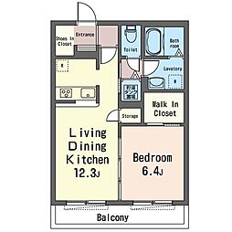 間取図画像 1LDK