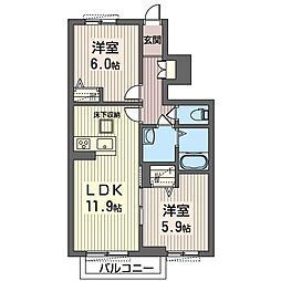 間取図画像 2LDK