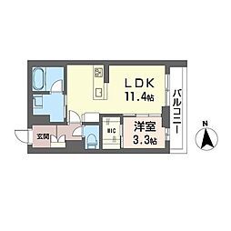 間取図画像 1LDK