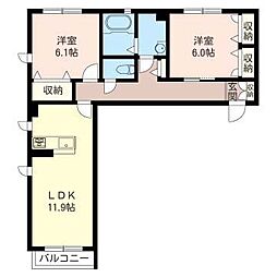 間取図画像 2LDK