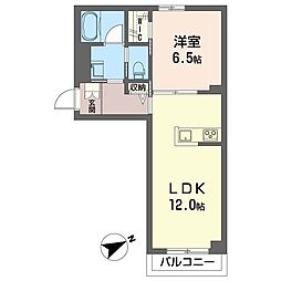 コルマーレ 1LDKの間取図画像