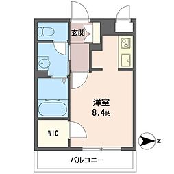 グリーンメゾン ワンルームの間取図画像