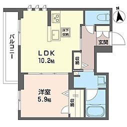メゾン グランデ 1LDKの間取図画像