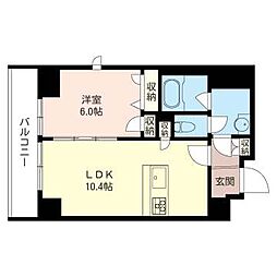 マストライフ秋葉原ＥＡＳＴ 3階1LDKの間取り