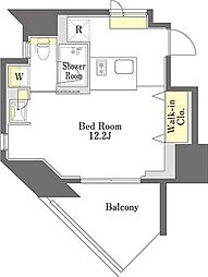 プライムメゾン本郷 5階ワンルームの間取り