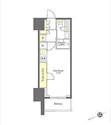 プライムメゾン大塚 ワンルームの間取図画像