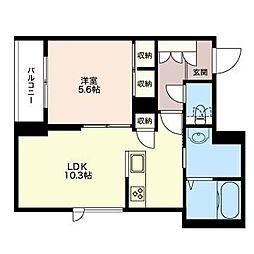 PorteBonheurNakano 1LDKの間取図画像