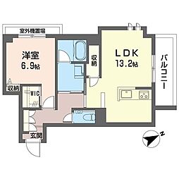 ベルカント 1LDKの間取図画像