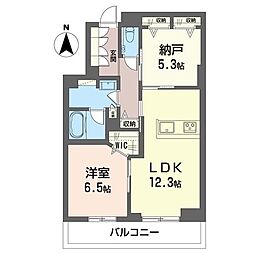 レフィシア 1SLDKの間取図画像