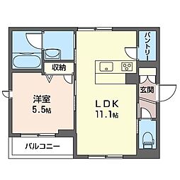 間取図画像 1LDK