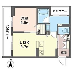 間取図画像 1LDK