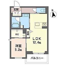 グラン　フェリーチェ 00201 2階1LDKの間取り