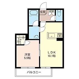 アガーテ大倉山 1LDKの間取図画像