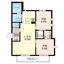 間取図画像 2LDK
