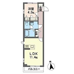 グラシア津田沼3 1LDKの間取図画像