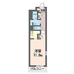 プレミールコート ワンルームの間取図画像