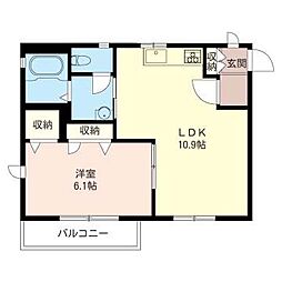 間取図画像 1LDK