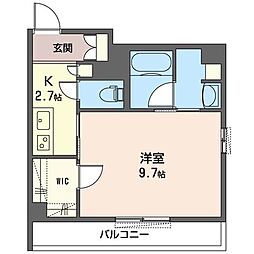 シャーメゾン　プルーシャ 00101 1階1Kの間取り