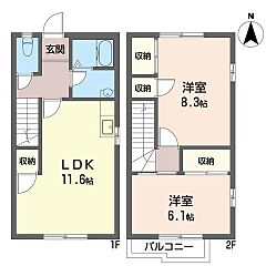 物件の間取り