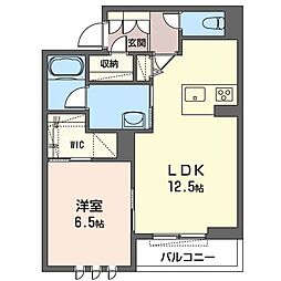 セントリビエ 1LDKの間取図画像