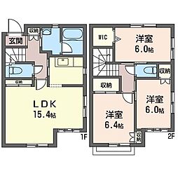 エクセル大丸 3SLDKの間取図画像