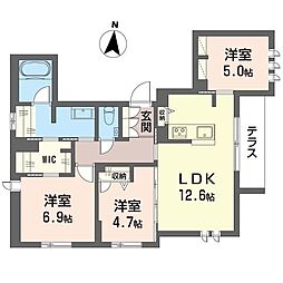 ステンブロ 3LDKの間取図画像
