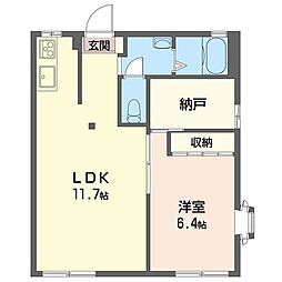 ドミールケイ 1SLDKの間取図画像