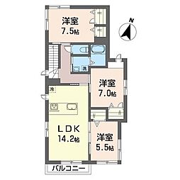 MaisonduPoisson 3LDKの間取図画像