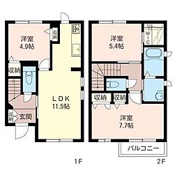 間取図画像 3LDK