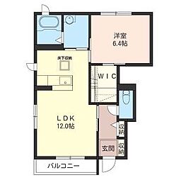 フィルモア 1LDKの間取図画像