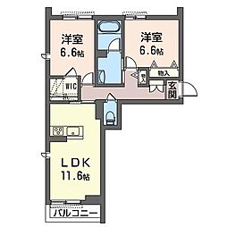 間取図画像 2LDK