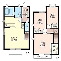 ラフィーネ蘇我 3LDKの間取図画像