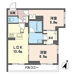 EPIC 2LDKの間取図画像