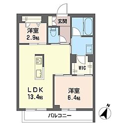 EPIC 2LDKの間取図画像