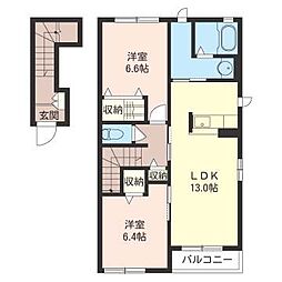 間取図画像 2LDK