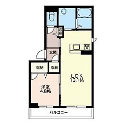 間取図画像 1LDK