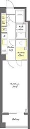 プライムメゾン下北沢 1Kの間取図画像