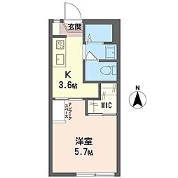 メゾン・ストーンバロー 1Kの間取図画像